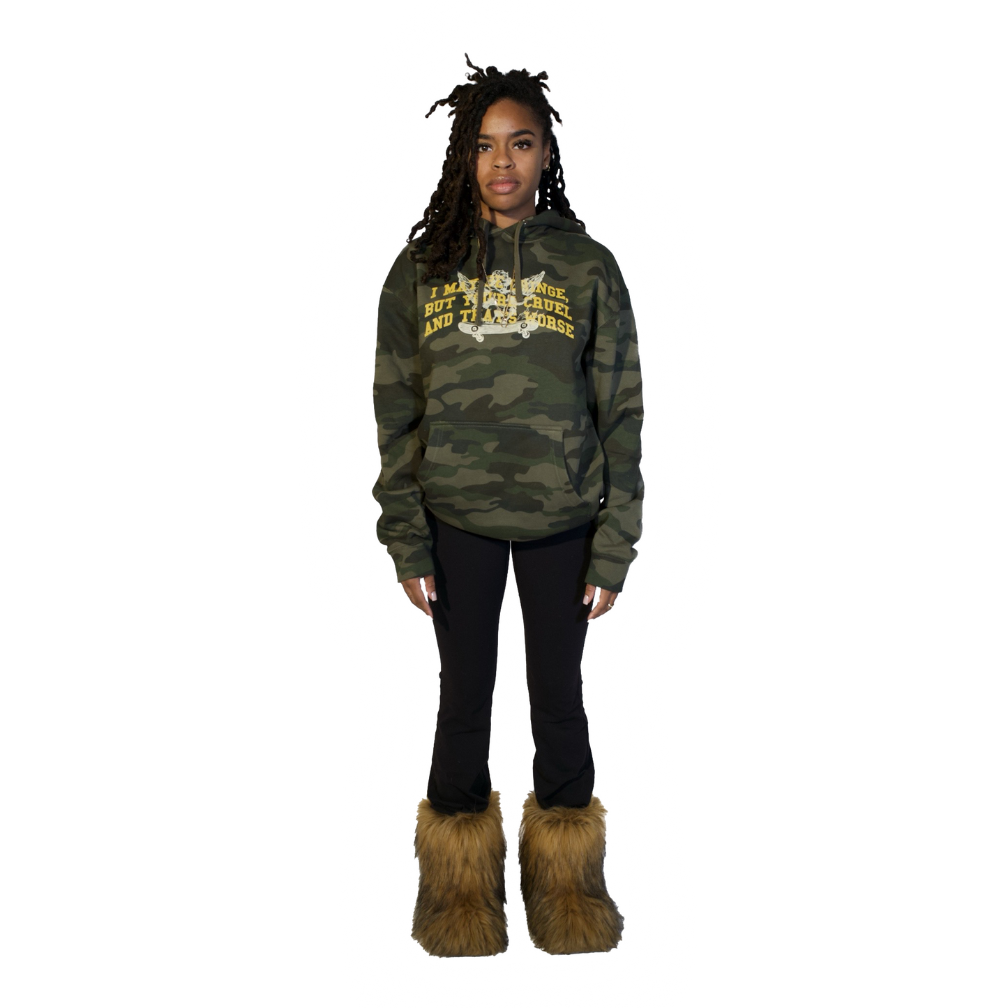 Kidross Camo Heavyweight Hoodie (Green)