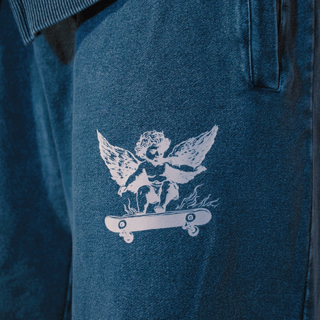 Kidross Angel Snow Wash Oversized Jogger Sweatpants