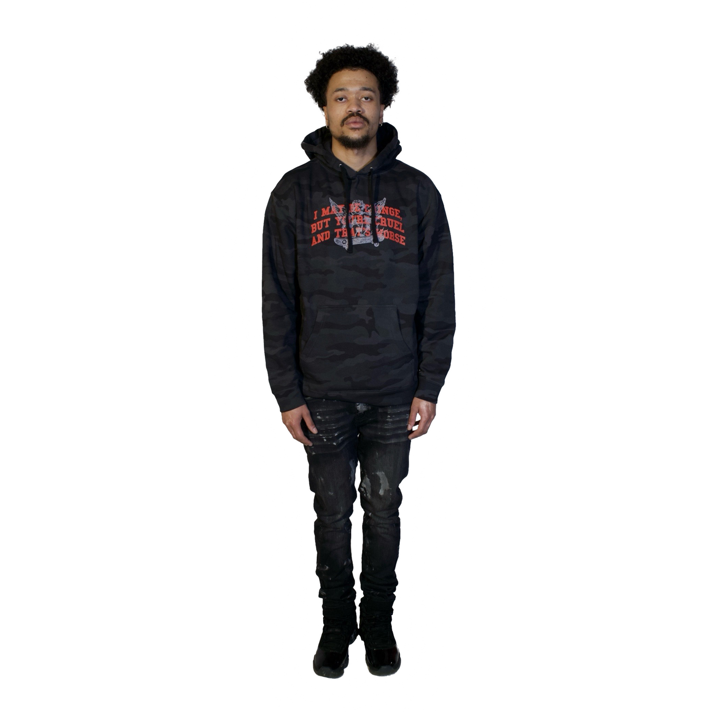 Kidross Camo Heavyweight Hoodie (Black)